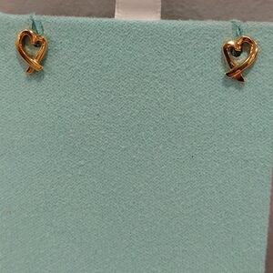 Tiffany Yellow Gold Heart Earrings